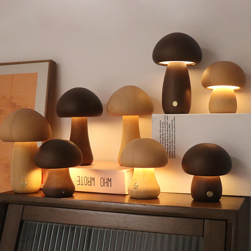 Mushroom bedside light