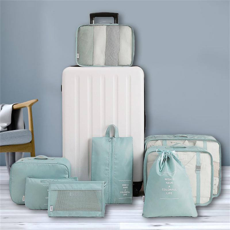 Travel packing organizers; selected pieces vary