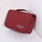 Hanging toiletry bag