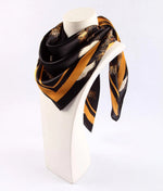 Crane-print styling scarf
