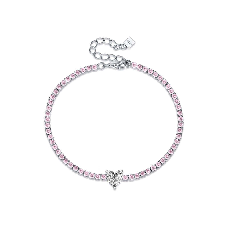 Pink-accent bracelet