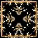Crane-print styling scarf