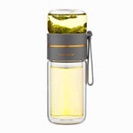 Glass tea-infuser bottle