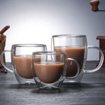 Double-wall glass cup