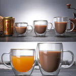 Double-wall glass cup