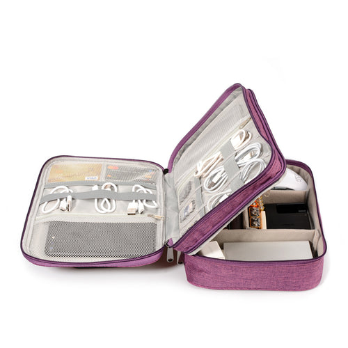 Three-layer cable organizer