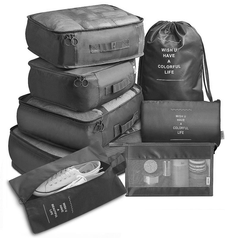 8-piece packing cube set