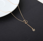 Moon & star necklace
