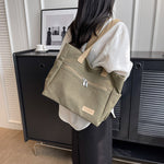 Canvas shoulder tote