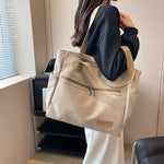 Canvas shoulder tote