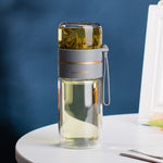 Glass tea-infuser bottle