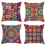 Bohemian print cushion cover