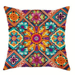 Bohemian print cushion cover