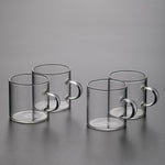 Glass tea cups · Set of 4