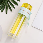 Glass tea-infuser bottle