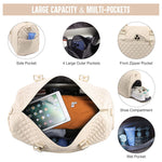 Quilted travel bag & pouch