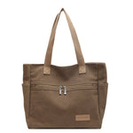 Canvas shoulder tote