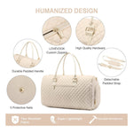 Quilted travel bag & pouch