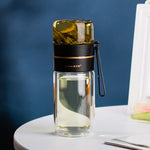 Glass tea-infuser bottle