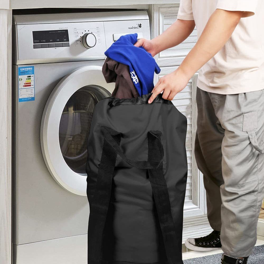 Drawstring laundry carrier