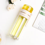 Glass tea-infuser bottle