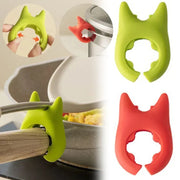 Silicone pot & spoon clip
