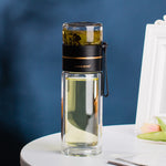 Glass tea-infuser bottle