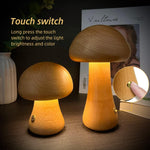 Mushroom bedside light