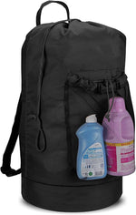 Drawstring laundry carrier