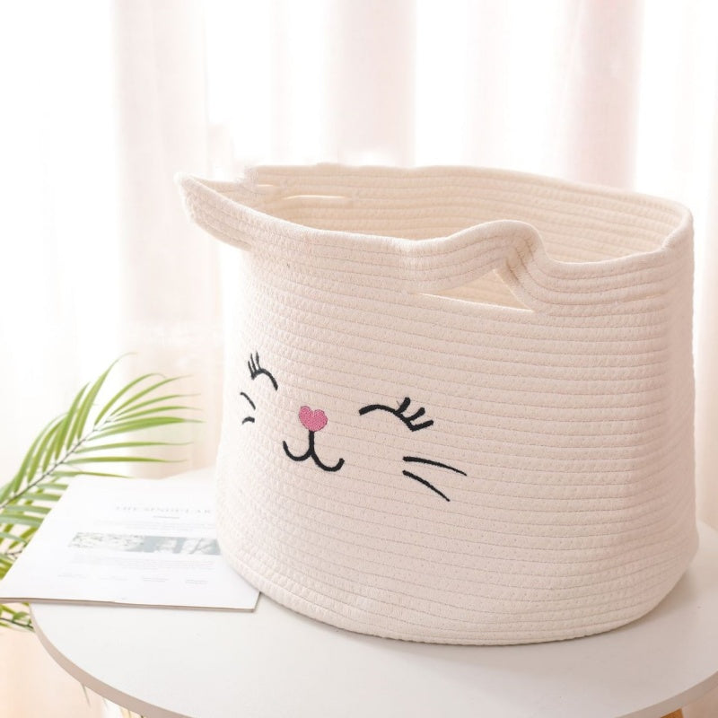 White storage basket