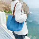 Pleated shoulder tote