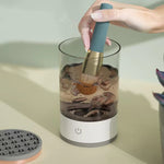 Electric makeup brush cleaner