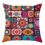 Bohemian print cushion cover