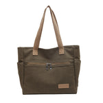 Canvas shoulder tote