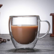 Double-wall glass cup