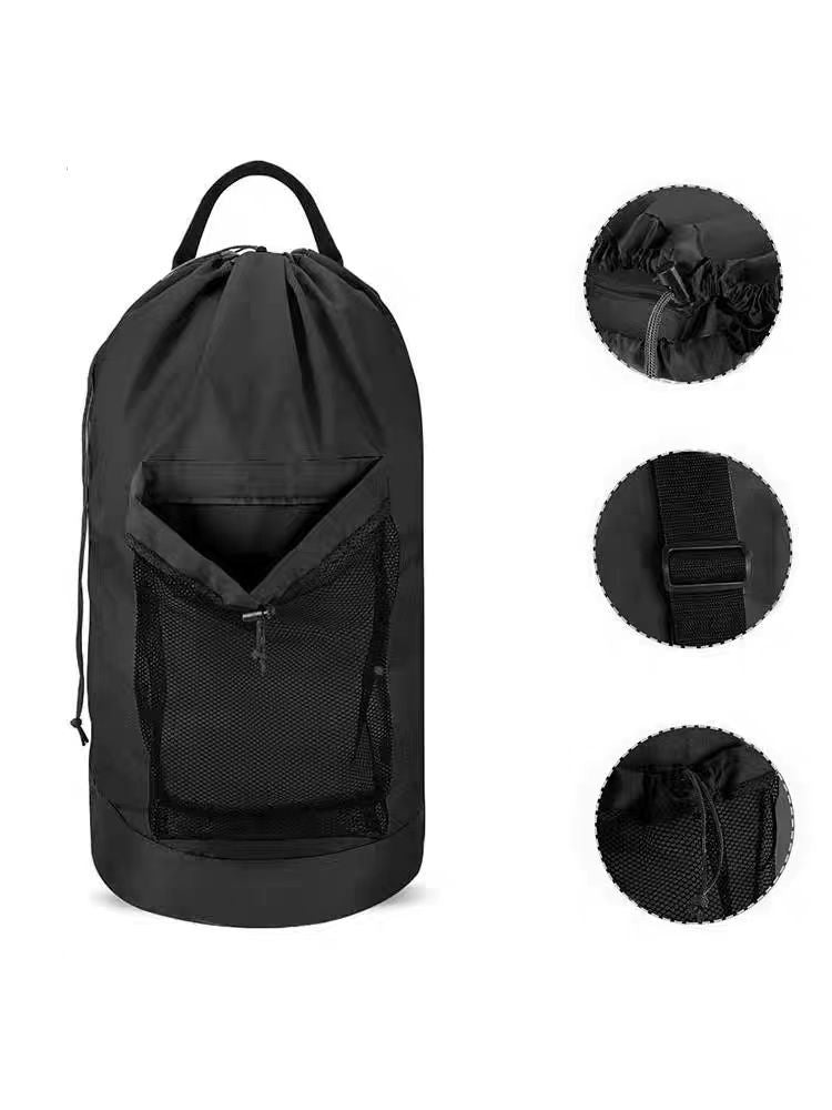 Drawstring laundry carrier