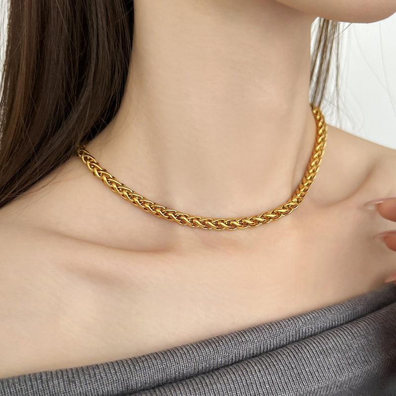 Stainless-chain necklace