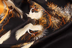 Crane-print styling scarf