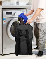 Drawstring laundry carrier