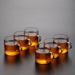 Glass tea cups · Set of 4