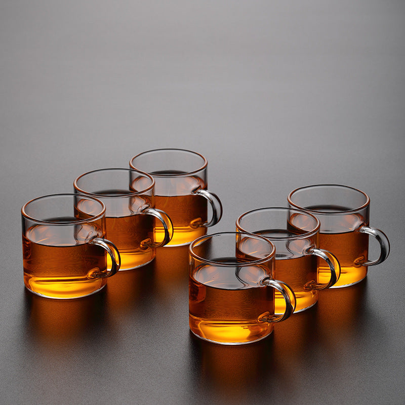Glass tea cups · 4 or 6 pieces