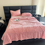 Butterfly-weave throw
