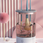 Electric makeup brush cleaner