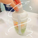 Breakfast cup & fork set