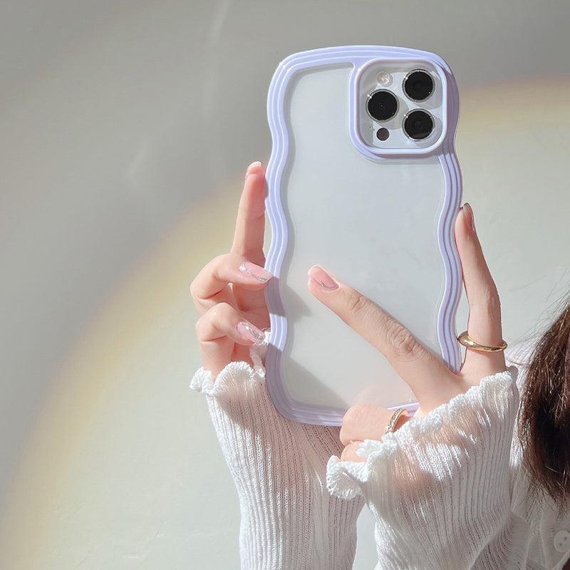 Wave-border phone case