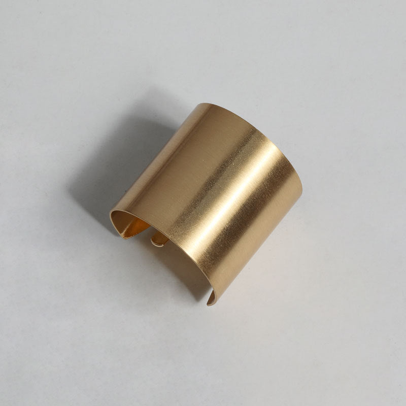 Brushed metal hair clip