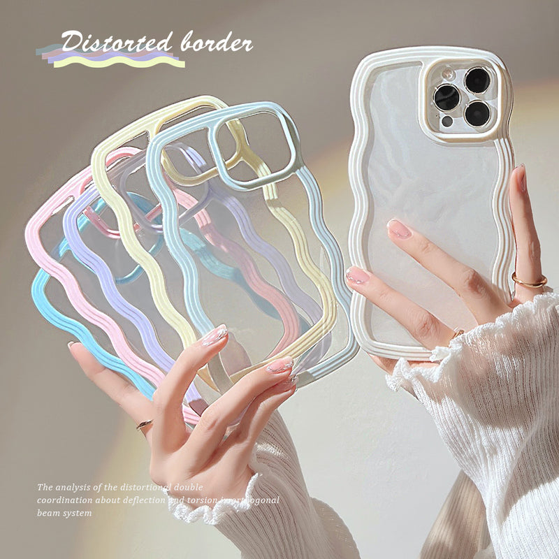 Wave-border phone case
