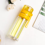 Glass tea-infuser bottle