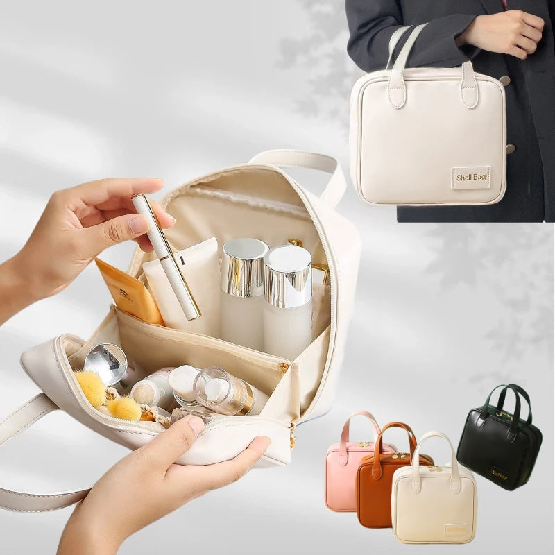 Shell makeup pouch